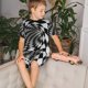 thumbnail image 4 of Balery 3D Vortex Illusion Conjunto de Pijama Infantil de Manga Corta con Estampado – Ropa de Dormir de Algodón Suave-Medium, 4 of 6