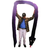 American Made Giant Stuffed Snake 18 Feet Long Soft Purple Big Plush Serpent Giant Stuffed Animal