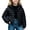 Black, variant on Jalioing Puffer Jacket for Kids Winter Lightweight Long Sleeve Zipper Up Thermal Coat Solid Color Hooded Puffy Outerwear