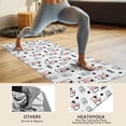 thumbnail image 4 of White Cow Moo Milk Pattern Hot Yoga Mat Towel Non Slip for Hot Yoga - Quick-Drying Yoga Mat Cover with 4 Corner Pockets with Travel Bag - Hot Yoga Towel Non Slip Grip Moisture Wicking Sweat 70"x26", 4 of 6