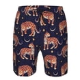 thumbnail image 4 of Naloa Leopard Print Men's Beach Shorts, Surfing shorts, Swim trunks, Quick Dry Swim Trunks for Surfing Beach Fun - XX-Large, 4 of 9