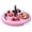 Light pink, variant on Luyimi Inflatable Bar Pool Floating Table for Pool 28.3", Multi-Purpose Pool Drink Floats, Floating Pool Table with Cup Holders for Summer Parties, Card Games & Water Fun, Black