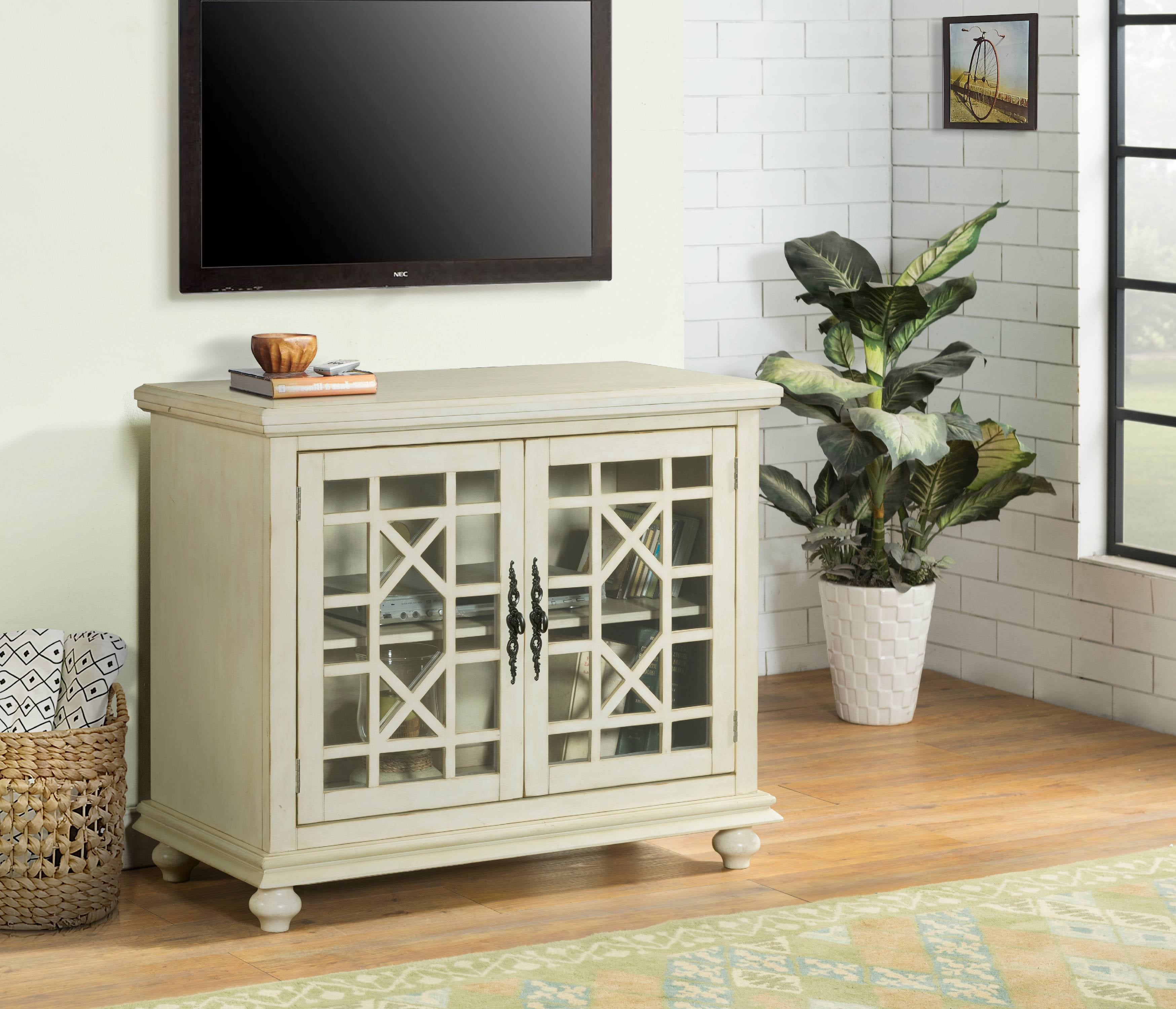 Martin Svensson Home Elegant Small Spaces TV Stand, Antique White
