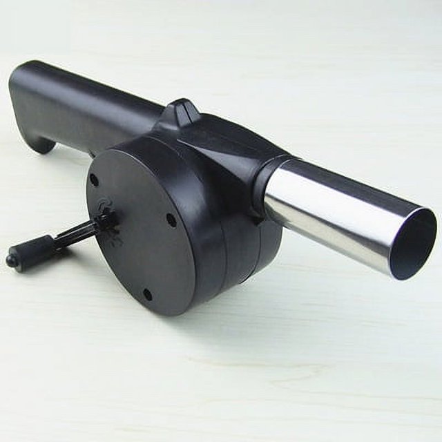Ventilador de barbacoa, soplador de barbacoa, ventilador de manivela, soplador de aire para parrillas de carbón, herramienta de cocina para acampar, Picnic al aire libre
