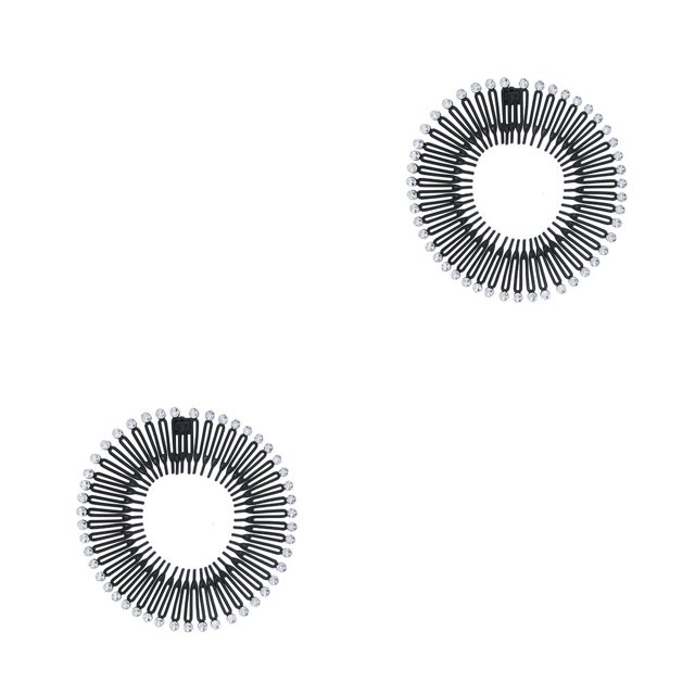 Vogacara Peine elástico circular completo Peines flexibles Diadema Accesorio para banquetes Type3 NO3