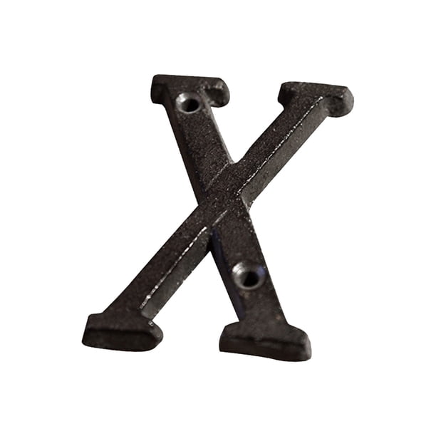 Aleación de Hierro Forjado Diy Casa Letra Y Número Conjunto, 26 Letras Inglesas con Tornillos para la Decoración de la Tienda de Jardín Al Aire Libre, Estilo Industrial Retro Números de la Casa Person