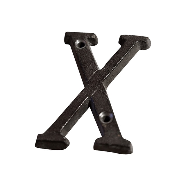 Vintage Cast Iron House Numbers - DIY Customizable Letters for Outdoor Address Signs and Garden Decor