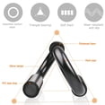 thumbnail image 3 of Barras de realce para hombres y mujeres, empuñadura de espuma extra gruesa y barras antideslizantes, manijas de realce perfectas para piso, equipo de gimnasio en casa Xemadio 220234, 3 of 9