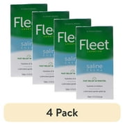 (4 pack) Fleet Laxatives, Saline Enema for Adult Constipation Relief, Prefilled Enemas, 4.5 fl oz, 4 Bottles