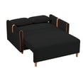 thumbnail image 6 of 2-in-1 Pull Out Sofa Bed, Convertible Sleeper Sofa with 2 Cushions and Side Pockets, Hidden Storage Space, Loveseat Pullout Couch Bed, for Small Place, Apartment, Office, 6 of 7