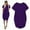 Purple, variant on OKBOP Short Sleeve Round-Neck Dress Womens Jumper Ladies Oversized Baggy Short Sleeve Pocket Pullover Mini Dress bridal Cocktail Dress Clearance Purple XXL
