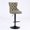 Black, variant on Kojooin Swivel Bar Stools Set Of 2, PU Leather Upholstered Barstools Counter Chairs With Tufted Backrest, 26-33 Inch Height Adjustable Seat For Kitchen Island
