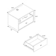 thumbnail image 4 of Prepac Floating Nightstands - Set of 2 - Black, 4 of 9