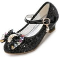 thumbnail image 3 of YAZI Girls Dress Shoes Wedding Party Heel Mary Jane Princess Flower Shoes (Toddler/Little Kid/Big Kid), 3 of 9