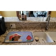 thumbnail image 2 of Dog House Collection Dachshund Red Brown Dish Drying Mat, 2 of 7