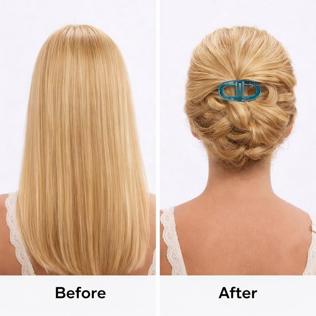 Magnetic Hair Clips - No Crease Magnet Hair Clip for Women, Strong Hold Seamless Magnetic Hair Clip for Sectioning and Styling