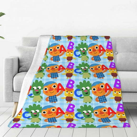 Super Songs Blanket Cute Super Songs Birthday Throw Blankets Gifts Adult, Lightweight Soft Fleece for Sofa Couch Bed Room Modern Decor