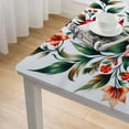 thumbnail image 4 of BANET Rectangle Tablecloth Watercolor Red Poppies Flowers Tablecloths Oblong Washable Table Cover Wrinkle Free Anti-Fading Table Cloth for Picnic Kitchen Dinning Tabletop Decor White, 4 of 7