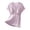 Purple, variant on Womens Nursing Tops Button Short Sleeve T Shirts Round Neck Breastfeeding Shirt Spring Summer Postpartum Clothes Pink, Size XXL