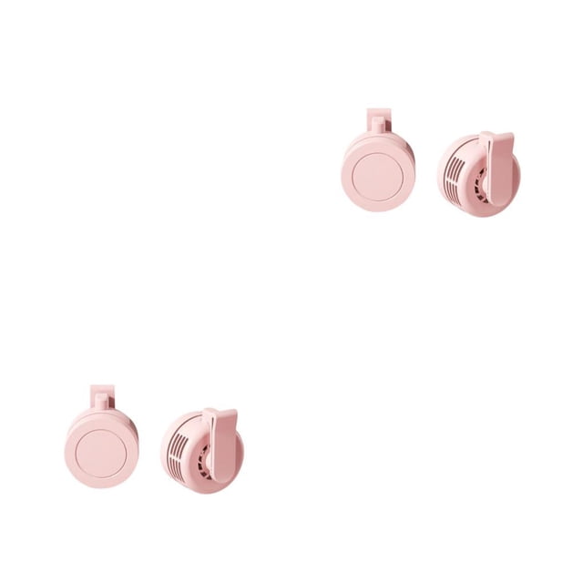 Yuarrent Ventilador de cintura colgante, herramientas de refrigeración recargables, portátil, 360 ajustable, viento, ligero, colorido, ventiladores con Rosado 2piezas Yuarrent CBP463462