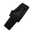 thumbnail image 5 of sunsanly Men Sport Pants Loose Ice Silk Quick-drying Wide Leg Side Pockets Drawstring Elastic Waist Solid Color Gym Traning Jogging Sweatpants Long Trousers, 5 of 8