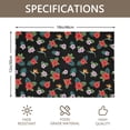 thumbnail image 3 of Placemat, Pioneer Flower Floral Print Pattern Place Mats Table Mat Set Of 2, PVC Washable Placemats for Party Kitchen Dining Decoration, 18x12 Inch, Fade Resistant, 3 of 6
