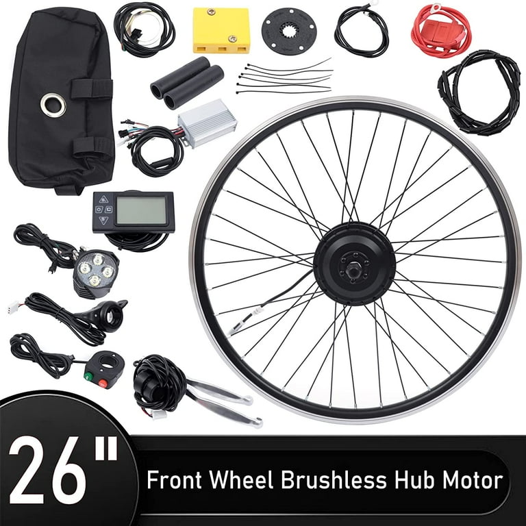 Miumaeov 26 Electric Bicycle Conversion Kit 36V 350W Front Hub