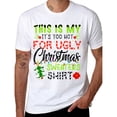 thumbnail image 4 of T-shirt Motif Drôle « Trop Chaud, Ne Porte Pas de Chandail de Noël Laid » - 100 % Coton Noir à Manches Courtes Col Rond Veste Décontractée, design des Fêtes, Lavable à la machine pour Hommes et Femmes - Cadeau des Fêtes Parfait, Chr, 4 of 4