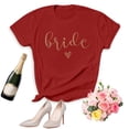 thumbnail image 2 of Fgnfyis Mode pour Femmes Hauts Décontractés Manches Courtes Col Rond T-Shirt Imprimé Ample Hauts pour Femmes Rouge TG, 2 of 4