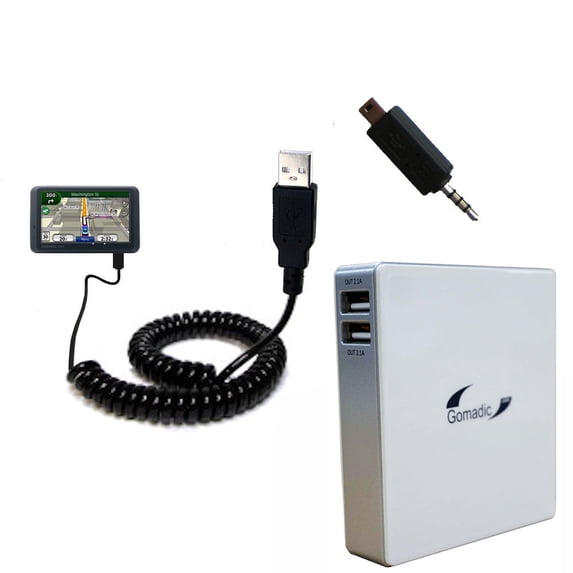 Gomadic High Capacity Rechargeable External Battery Pack suitable for the Garmin Nuvi 755T - Portable Charger with TipExchange Technology
