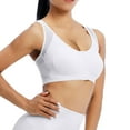 thumbnail image 4 of Entyinea Women's Bra Comfy Full-Coverage Wirefree Bra Z8-White M, 4 of 4