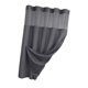 thumbnail image 3 of Cortina de ducha, accesorio versátil para baño, forro de hotel, lavable. Gris, 3 of 8
