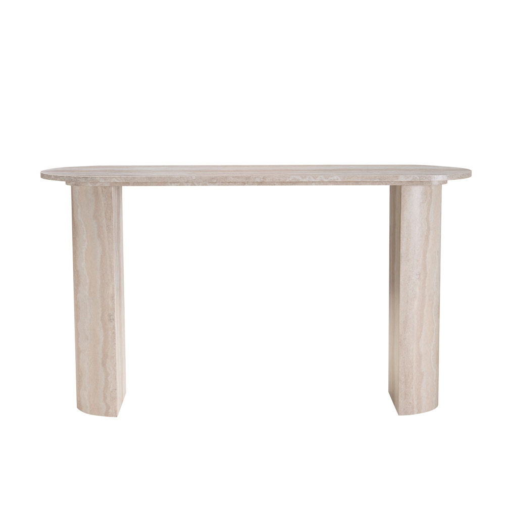 55Inch Faux Marble Console Table for Entryway, Curved Console Table with Sturdy Base, Minimalist Display Tables for Living Room, Entrance, Office, Apartment, Marble