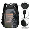 thumbnail image 3 of Balery Black Dragon Cliff Dawn Mochila con carga USB para hombre y mujer - Mochila impermeable y antirrobo para portátil con puerto USB para viajes, trabajo, estudios y universidad, 3 of 7