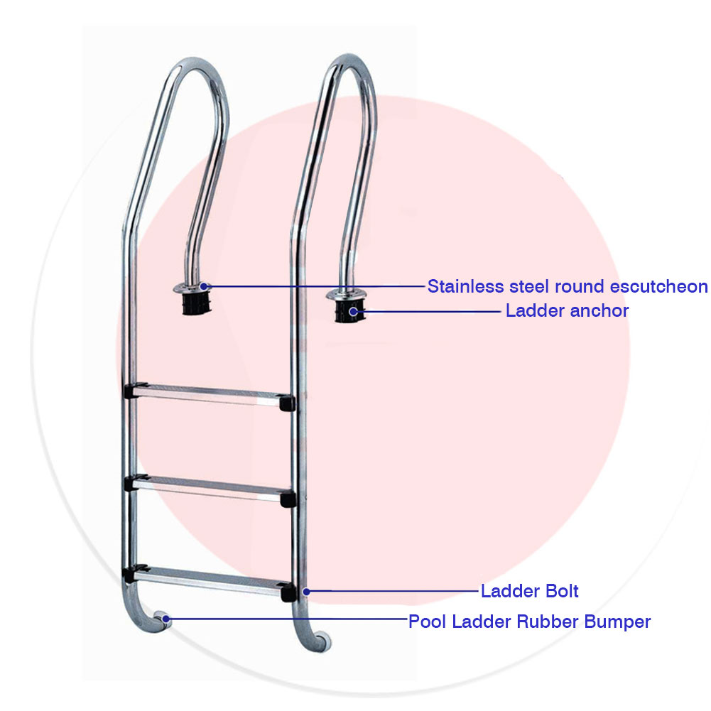 Quick delivery DTT Pool Ladder Replacement Kit Ladder Rubber Bumper and