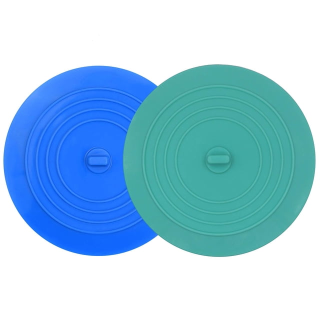 Tapones de bañera V-TOP, 2 unidades, silicona, 15 cm de diámetro, para cocina