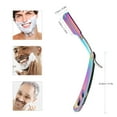 thumbnail image 4 of Yeacher Stainless Steel Razor Straight Edge Shaving Razor Folding Barber Razor Hair Eyebrow Beard Shaver Shaving Tool, 4 of 5