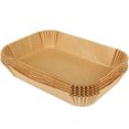 thumbnail image 2 of Hicess 100Pcs Fryer Liners for Ninja Parchment Papers Disposable Rectangle Heat-Resistant Non-Stick Baking Papers Kitchen Supply, 2 of 8