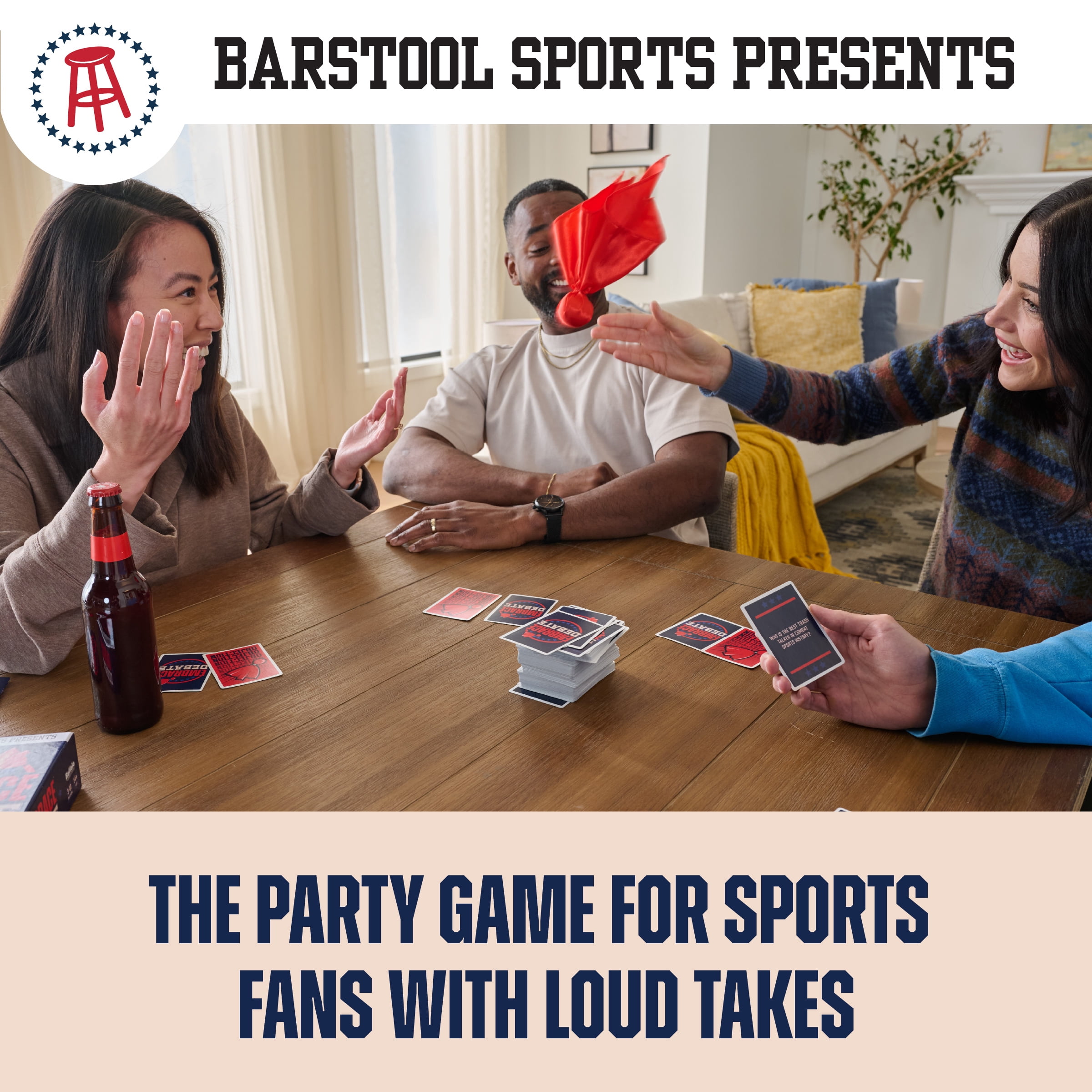 Buffalo Games - Embrace Debate - Official Barstool Sports Party Game | Ultimate Showdown of Opinions and Hot Takes | Hilarious Fast-Paced Group Debates | Adults 14+, 2+ Players