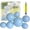 Light Blue, variant on Reusable Inflatable Balloon Garland Arch Kit, 7 PCS Linked Pvc Balloons with Elastic Bands, Quick & Easy To Inflate And Set Up, for Birthdays, Weddings & Celebrations (Blue,3*Pcs)