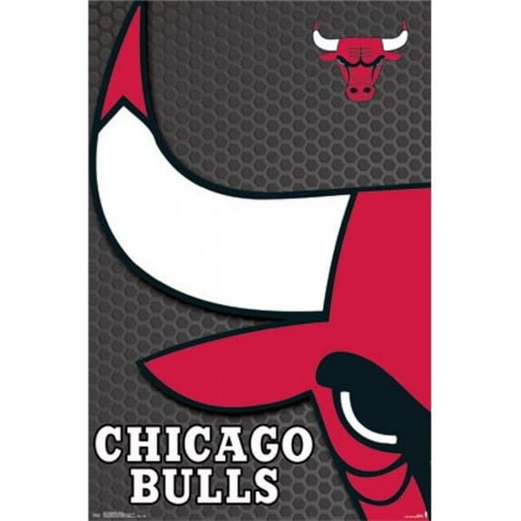 Posterazzi TIARP13761 Chicago Bulls - Logo 2014 Poster Print - 22 x 34 in.