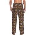 thumbnail image 3 of Goofa Turkey Sunflower Harvest Pattern Printed Soft Pajama Pants for Men, Wide Leg Comfy Casual Lounge Yoga Pants-Large, 3 of 9