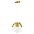 thumbnail image 6 of Light Society Jane Pendant Light in Brushed Brass/White, 6 of 16