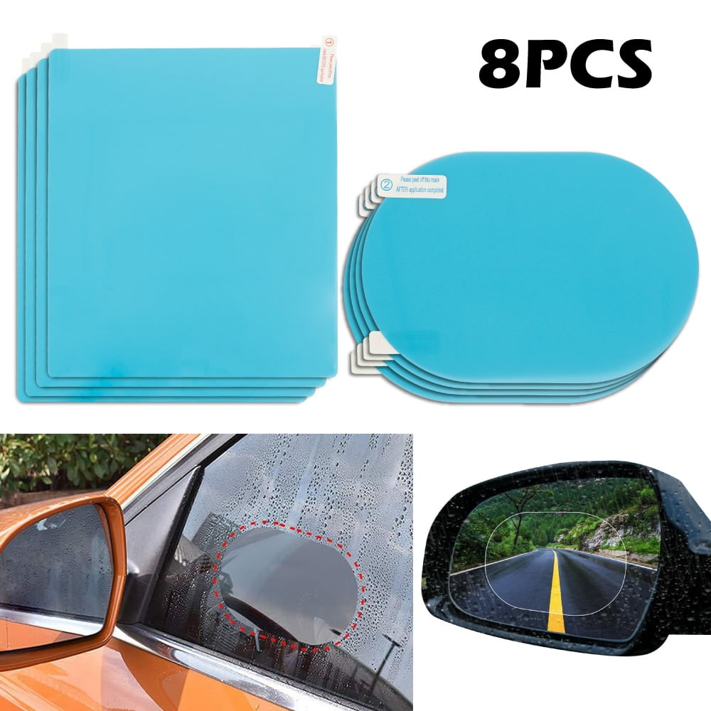 Hotbest 8pcs Lot With Auxiliary Tools Car Rearview Mirror Protective Film Anti Fog Rain Window Clear Rear View Auto Accessories Walmart Com Walmart Com