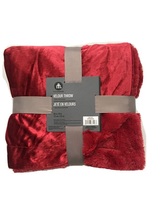 hometrends Velour Throw