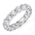 thumbnail image 3 of DIAMOND CLUB 6 Carat Lab Grown Diamond Round Eternity Ring 14K White Gold (VS1, F Color), Eternity Style Ring, 3 of 6