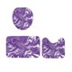 thumbnail image 5 of Juego de alfombras de mármol colorido - Alfombra antideslizante de 3 piezas, tapa de inodoro y alfombrilla en forma de U - Franela de poliéster impermeable - 29,5" x 17,3", 5 of 6