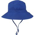 thumbnail image 1 of LinYooLi Wide Brim Bucket Hat for Kids Spring Summer Outdoor Sun Protection Headwear Baby Boy Windproof Rope Fisherman Hat, 1 of 8