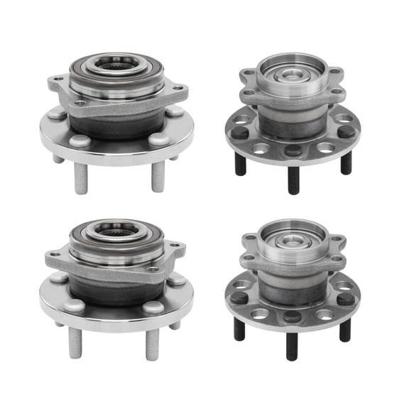 AutoShack Set of 4 Front and Rear Wheel Hub and Bearing Assembly with ABS Replacement for 2008-2010 Dodge Avenger 2.4L 2.7L V6 FWD 5 -Lugs HUB030400054