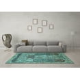thumbnail image 3 of Ahgly Company Indoor Round Persian Light Blue Traditional Area Rugs, 7' Round, 3 of 4